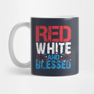 Red White & Blessed Mug